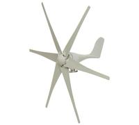 AISINILALAO Générateur D'énergie Éolienne Horizontale Verticale À 6 Pales 16000 W AC 12V-220V avec Contrôleur MPPT pour Système De Production D'énergie Solaire,24v