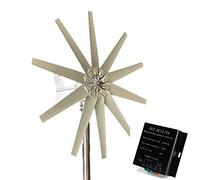 AISINILALAO Générateur d'éolienne 4200W 12V - Petite éolienne à Faible Bruit pour Camping-Car, Caravane, Van, Bateau ou Gazebo - Comprend contrôleur de Charge et kit d'installation,48v