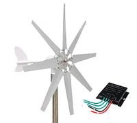 AISINILALAO Générateur d'éolienne Horizontale 9000W à 8 pales 12V 24V