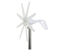 AISINILALAO Générateur d'éolienne Silencieux 2000W-4000W, 8 pales 12V 24V 48V énergie éolienne avec contrôleur pour Usage Domestique en Plein air et Camping (Blanc),48v