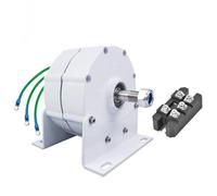 AISINILALAO Générateur Électrique À Moteur À Aimant Permanent De 12000W, Alternateur Triphasé AC sans Engrenage 12V-220V pour Turbine Éolienne Ou Hydraulique (avec Redresseur),220v