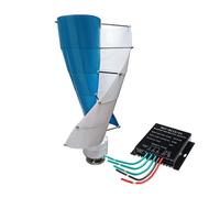 AISINILALAO Générateur éolien extérieur de 8000 W, Vitesse de démarrage de 2,5 m/s, Alimentation CA 12 V, 24 V, 48 V ou 220 V, 10 pales, pour système Hybride éolien-Solaire.,48v