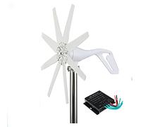 AISINILALAO Générateur éolien magnétique Vertical 1200W-2400W sans Bruit, 8 pales avec contrôleur de Charge 12V 24V 48V 220V, Turbine éolienne à axe Vertical,48v