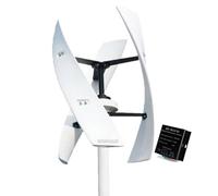 AISINILALAO Générateur Solaire Portable, 12 V-220 V 2000 W AC À Faible Bruit, Générateur D'éolienne À 3 Pales avec Contrôleur MPPT, pour La Maison, Les Bateaux, L'éclairage Public (Blanc),48v