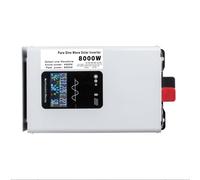 AISINILALAO Inverseur À Onde Sinusoïdale Pure 8000W DC 12V 72V vers AC 120V 240V, Convertisseur De Puissance, Inverseur Solaire Hors Réseau avec Écran LCD pour Maison, Camping-Car,24V to 220V
