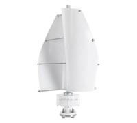 AISINILALAO Kit De 5000 W Vertical Wind Turbines, 12V 24V 48V Ventilateur 2-Lame Kit D'énergie Éolienne Imperméable Adaptée Aux Cours De Ferme avec Contrôleur,24v