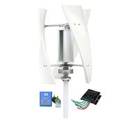AISINILALAO Kit De Générateur D'éolienne 12V-220V 12000W | Pas De Bruit, Pour Usage Agricole Et Domestique, Générateur De Toit À 3 Pales Démarrage À Basse Vitesse De Vent
