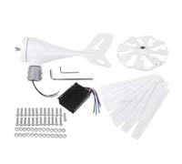 AISINILALAO Kit de générateur d'éoliennes, générateur d'énergie éolienne 12V 24V 48V 1500W avec 8 Lame et contrôleur de Charge MPPT pour Marine, système de Vent Solaire Hybride Domestique,12V
