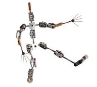 AISINILALAO Kit De Support De Marionnette D'Animation Stop Motion En Acier Inoxydable, Support De Personnage De Marionnette En Métal, Adapté À La Conception De Personnages D'Animation Stop Motion,13cm