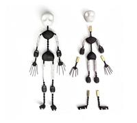 AISINILALAO Kits D'armature Stop Motion De Bricolage, Figure De Marionnette en Métal 12Cm-18Cm avec des Mains Et des Kits D'armature De Studio Prêts Au Crâne pour L'animation Stop Motion,15cm