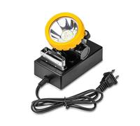 AISINILALAO Lampe Frontale Rechargeable Anti-Explosion, Lampe de Mineur pour Casque de mineurs de Charbon, Phare de sécurité, Lampe Frontale étanche IP68 pour travaux souterrains (Jaune)