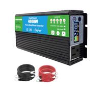 AISINILALAO Onduleur À Onde Sinusoïdale Pure 72 V À 110 V 3000 W, Onduleur DC 12 V À 220 V AC pour Véhicule, Camping-Car, Camion, Hors Réseau, Onduleur De Voiture avec Prise CA,12v to 110v