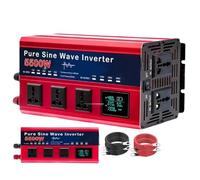 AISINILALAO Onduleur Sinusoïdal Pur 72 V À 110 V 5500 W, Convertisseur 12 V CC À 110 V CA avec 5 Prises De Courant CA, Écran LCD, Convertisseur D'énergie Solaire Basse Fréquence,60V to 110V