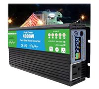 AISINILALAO Onduleur Solaire Basse Fréquence 4 000 W CC 12 V/24 V/48 V/60 V/72 V, Convertisseur À Onde Sinusoïdale Pure, Entrée CC À Phase Divisée, Sortie CA 120 V/240 V,48V to 220