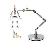 AISINILALAO Système Professionnel De Support D'Animation en Stop Motion Bricolage avec 5 Linkers, Squelette De Personnage en Métal De 12 Cm-20 Cm, pour La Conception De Personnages Animés,14CM