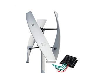 AISINILALAO Turbine éolienne Verticale silencieuse 20000W, 12V 24V 48V Kit de générateur d'énergie éolienne à hélice Verticale Portable avec régulateur de Charge,12v