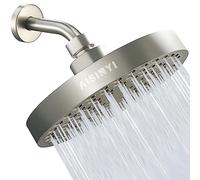 AISINYI Pomme de douche haute pression à effet pluie, 15,2 cm, pommeau de douche de luxe avec remplacement parfait réglable, entrebâilleur amovible, installation facile pour votre pommeau de douche de