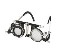 AISITESY Lunettes de test optiques réglables avec axe cylindrique facilement modifiable Longueur des branches et repose-nez (PD : 50-80)