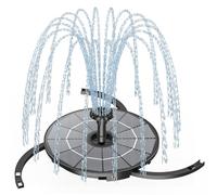AISITIN Fontaine Solaire 2,8 W avec Panneau Amovible