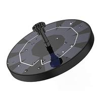 AISITIN Fontaine Solaire 3W Fontaine Flottante Solaire Extérieure avec Batterie et 6 Buses pour Bain d'oiseaux Aquarium Décoration de Jardin(2,5W)