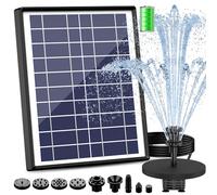AISITIN Fontaine Solaire 6,5 W avec Batterie 1500 mAh