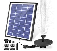 Pompe Fontaine Solaire Extérieur 6,5 W Fontaine Solaire Flottante à Eau Solaire Fontaine Flottante 6 Buses pour Bain d'oiseaux, Aquarium, Étang ou Décoration de Jardin