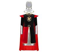 Aislor Déguisement de Chevalier Dragon pour Enfants Garçon - Pour Halloween Fêtes et Jeux de Rôle Rouge 11-12 ans