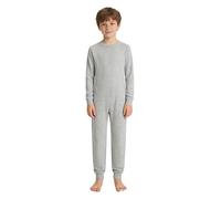 Aislor Enfant Garcon Salopette Pyjama Combinaison Garçon Grenouillère En Coton Body Pantalons Une Pièce Gris 7-8 ans