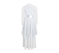 Aislor Enfant Leotard Ballet Danse Contemporaine Fille Justaucorps Danse Liturgique De Louange Robe Soirée Cocktail Bicolore Couleur De Choc