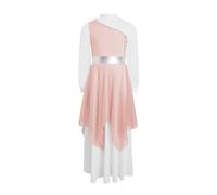 Aislor Enfant Leotard Ballet Danse Contemporaine Fille Justaucorps Danse Liturgique De Louange Robe Soirée Cocktail Bicolore Couleur De Choc