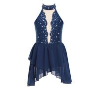 Aislor Enfant Robe Danse Latine Salsa Chacha Spectacle Ado Fille Ballerina Robe Ballet Danse Tango Samba Valse Jupe Tenue Costume Dancewear