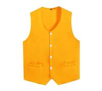 Aislor Homme Gilet D'uniforme Bénévole Pour Serveurs Barmans Uniforme D'équipe Commerciale Travail Blazer Costume D'affaire
