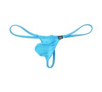 Aislor Homme Micro Mini String Thong Ficelle Caleçon Taille Basse Culotte T-Back Elastique Mini G-String Triangle Sangle Underwear