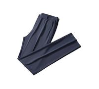 Aislor Pantalon Homme décontracté de Golf en Soie glacée, modèle été Fin, Coupe Droite élastique, Effet drapé, Tissu à séchage Rapide, adapté jusqu'à 200 Livres Gris foncé 38