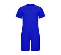 Aislor Salopettes en Coton Enfant Garçon Fille Grenouillère Pyjama Combinaison Patients Handicapés Sanitaire Bodysuit Jumpsuit Romper Avec Fermeture Eclair Bleu royal 11-12 ans
