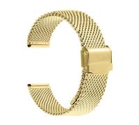 AISNXOQI 1,0 boucle en filet milanais Bracelet de montre en acier inoxydable Bracelet 18 mm 20 mm 22 mm 24 mm bracelet 3 mm d'épaisseur de sangle de sangle