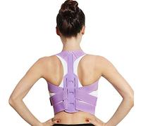 AISNXOQI Brace Support Courteille réglable Posture arrière Correcteur Clicule Spine Back Back épaule Correction de posture lombaire (couleur: bleu, taille: moyen) outils