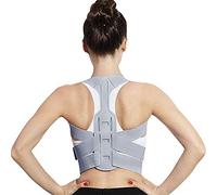 AISNXOQI Brace Support Courteille réglable Posture arrière Correcteur Clicule Spine Back Back épaule Correction de posture lombaire (couleur: bleu, taille: moyen) outils
