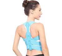 AISNXOQI Brace Support Courteille réglable Posture arrière Correcteur Clicule Spine Back Back épaule Correction de posture lombaire (couleur: bleu, taille: grande) outils