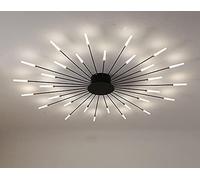 AISNXOQI CHDELIER LED pour Le Salon Chambre à Coucher Maison chdelier Moderne Plafond de Plafond chdelier Lampe de Lampe décoration chdelier, Noir, 30light