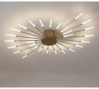 AISNXOQI CHDELIER LED pour Le Salon Chambre à Coucher Maison chdelier Moderne Plafond de Plafond chdelier Lampe de Lampe décoration chdelier, Or, 42light