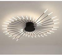 AISNXOQI CHDELIER LED pour Le Salon Chambre à Coucher Maison chdelier Moderne Plafond de Plafond chdelier Lampe de Lampe décoration chdelier, Noir, 42light