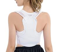 AISNXOQI Correcteur de Posture pour Les Femmes Soutenir Le Dossier lisseur Refortable Confort Invisible CEINTROL ÉTUDIANTS ADULTANTS pour Le Coup SELUME du Back DOULE, Blanc, M