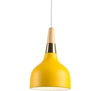 AISNXOQI E27 Pendant Lampe NORC Style CRÉATIVE LUMIRES HOSSIONS SIMELLE LEMPRIMME DE Bois SOIX Couleur en métal Chandeliers Fashion Restaurant Bar Labby Decoration Lantern for Kitchen