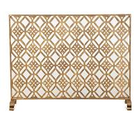 AISNXOQI Écran de cheminée Plat à Panneau Simple avec Couverture en Maille pour bébé, écran Coupe-feu en Acier Robuste pour feu Ouvert/Feux à gaz/brûleur à Bois 100 x 80 x 20 cm (Couleur : Noir)