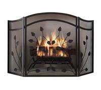 AISNXOQI Écran de cheminée Pliable, Pare-étincelles à 3 Panneaux avec charnière Durable, pour Salon, étude, crèche, 61 × 30 × 80 cm