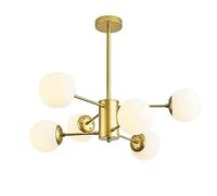 AISNXOQI Lustres LED, Lampe à Pension rétro en Verre ajusté Vintage Ramification des plafonniers Suspendus en métal pour Salle à Manger (Couleur Blanche 12 de Couleur)