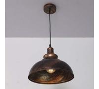 AISNXOQI Pendants Lumières, V-Intage Industrial Chandelier Garage Garage Garage Steel Kitchen Island Dome Finition Chrome Mount Plafond Light, Chandelier (Chrome)