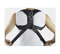 AISNXOQI Posture arrière réglable Correcteur Clicule Spine Back Back Brace Soutille de Support Correction de la Courroie empêche la Tendance (Couleur: Noir, Taille: XXX-Grand)