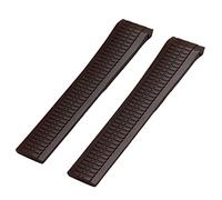 AISNXOQI Pour Patek Aquanaut Philippe 5968A 5164A 5167A Pins métalliques Orange Brown Watch Belt Watch Band 21 mm Slicone Slicone (Couleur: Blanc, taille: boucle argentée)